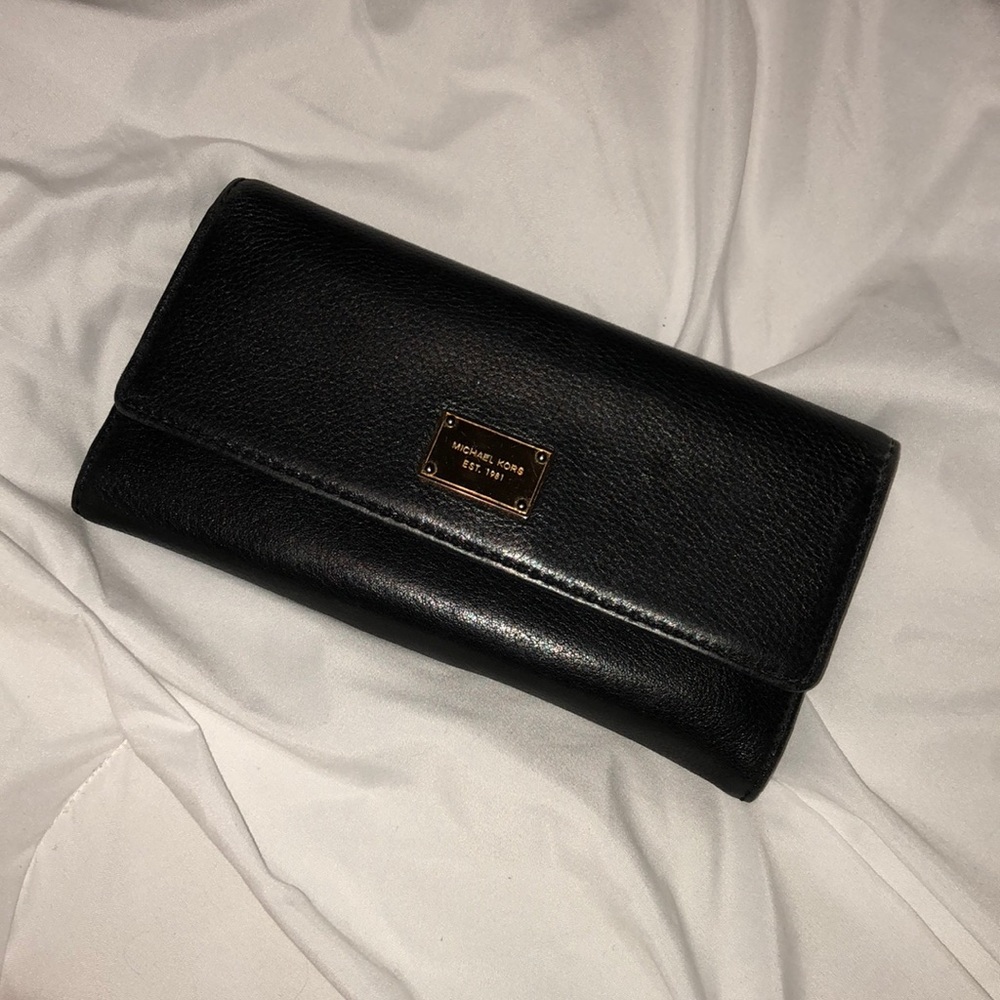Michael Kors Black Leather Wallet
